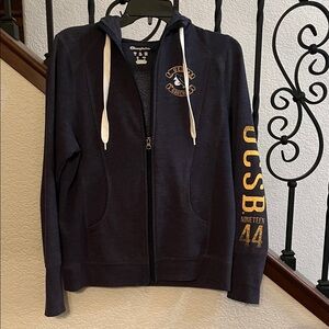 Champion Kids Zip-Up Hoodie in Navy and Yellow